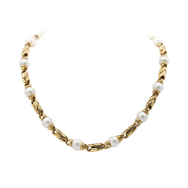 Bvlgari Pearl & Gold Necklace