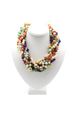 David Webb Multi-Colored, Multi-Strand Necklace