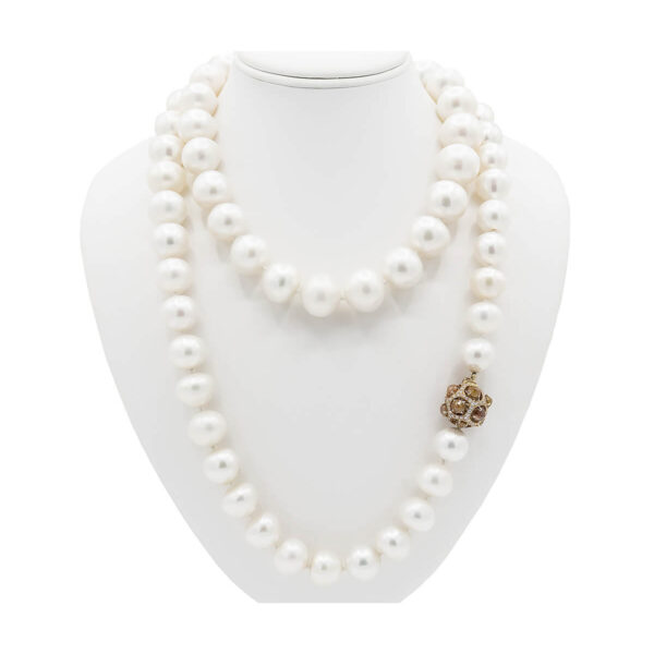Extra Long Pearl Strand Necklace