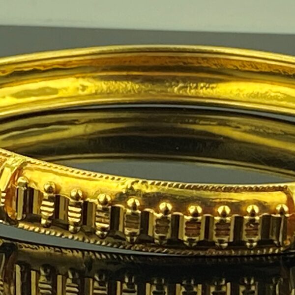 18KT Yellow Gold VCA "Alhambra" 5-Motif Malachite Bracelet