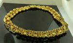 18KT YG Sapphire, Emerald, Ruby & Diamond Necklace - Image 6