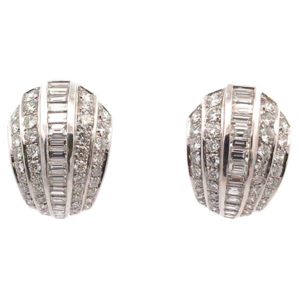 18 KT WG Diamond Earrings